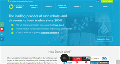 Desktop Screenshot of cashbackforex.com